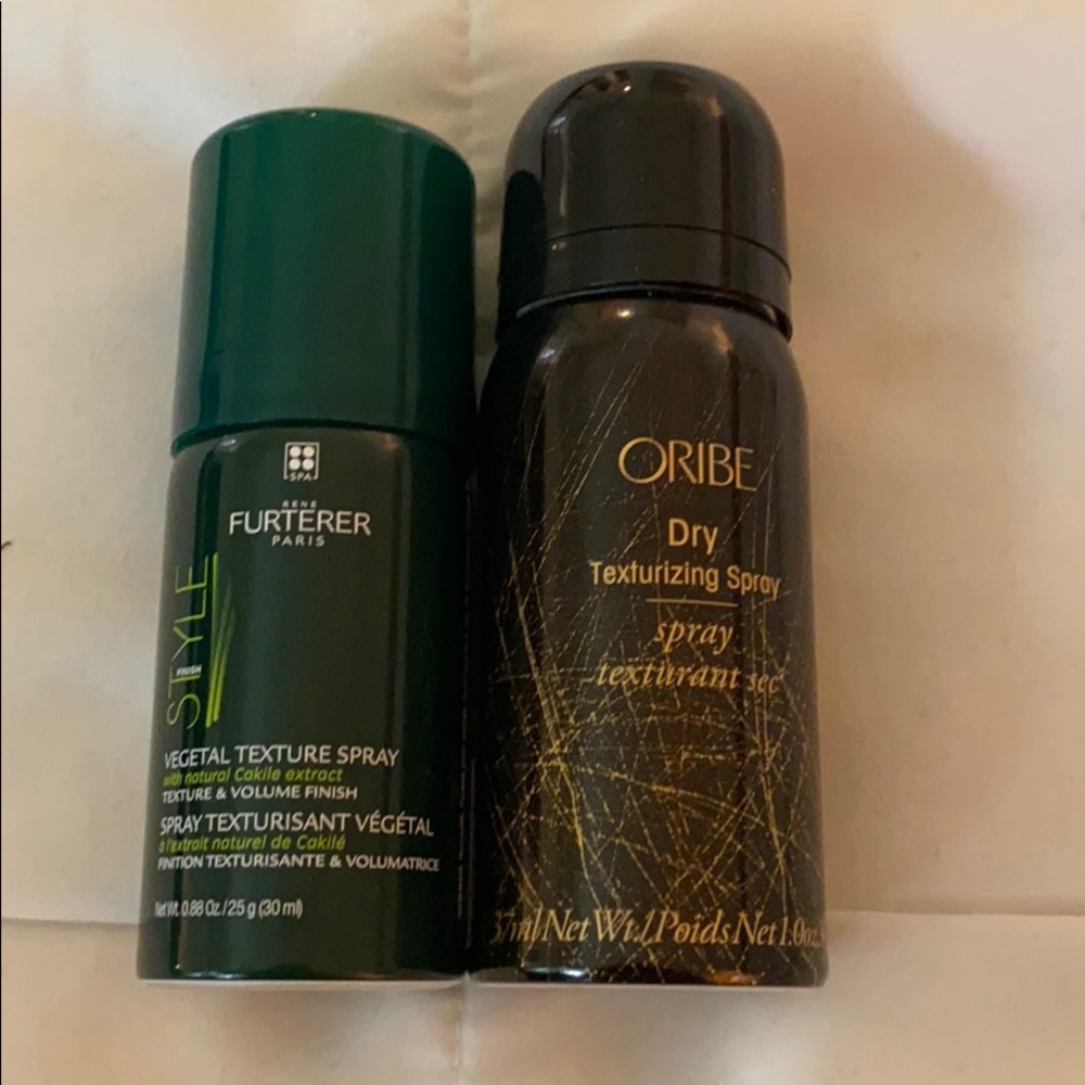 Oribe dry texturizing spray & Furterer spray